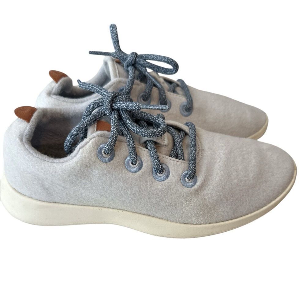 Allbirds Wool Runner Shoes Womens Size 8 Light Blue Running Gym Walking Sneakers